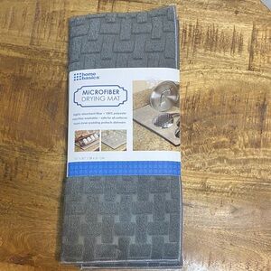 Home Basics Gray Microfiber Drying Mat